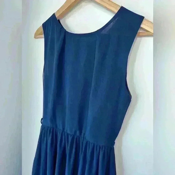 LOVE Womens Royal Blue Fit and Flare Holiday Party Dress Small Medium - Picture 10 of 15